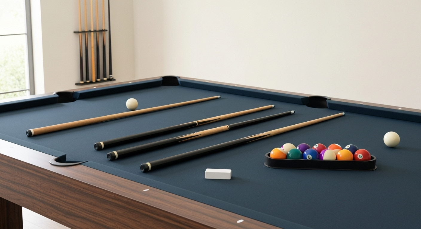 pool table accessories display