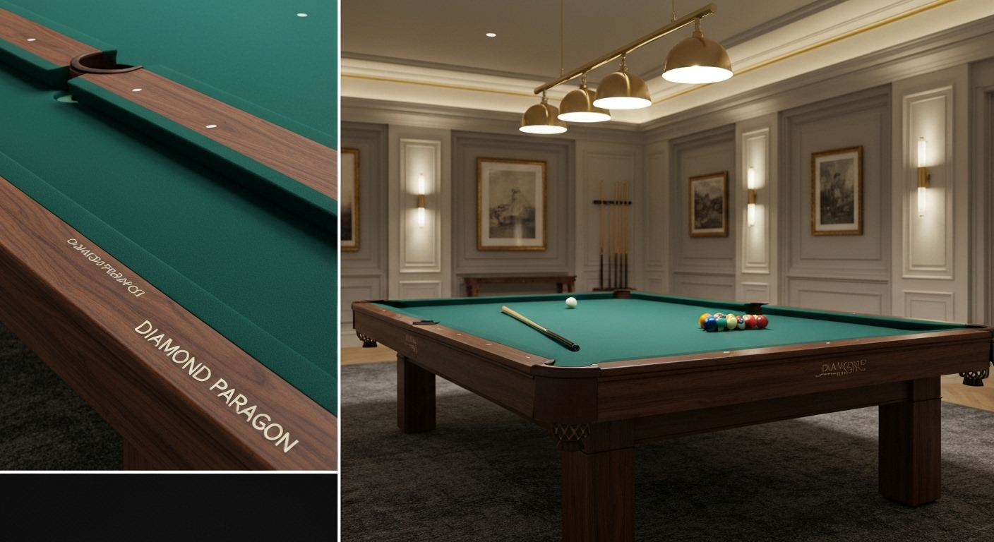 Elegant Diamond Paragon pool table