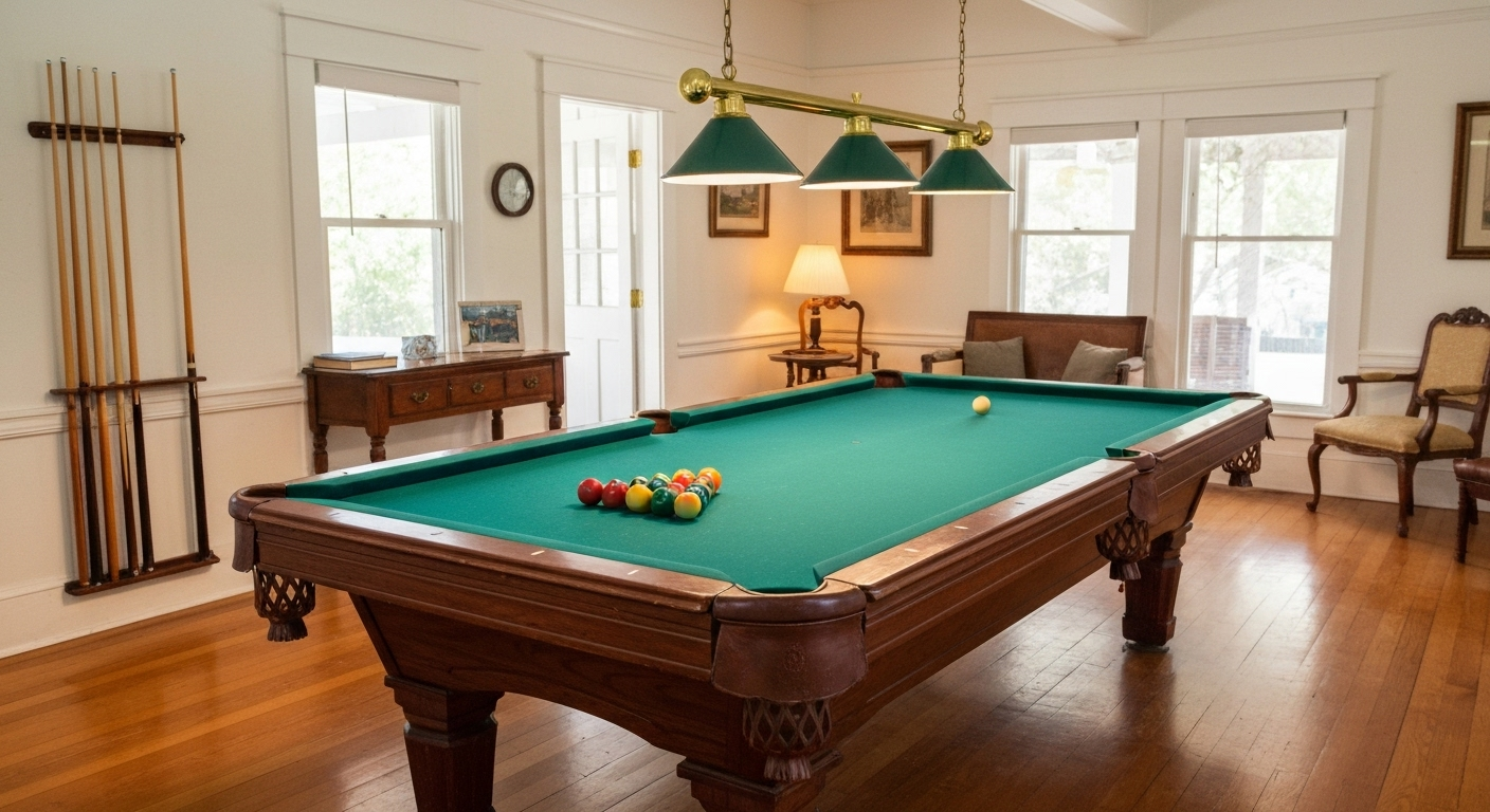 used pool table in Charleston home