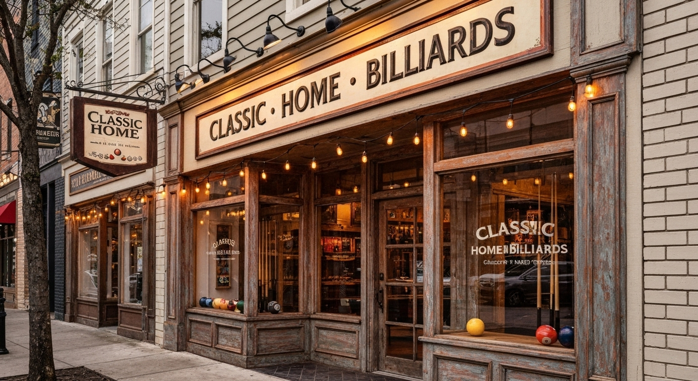 Charleston billiards store exterior