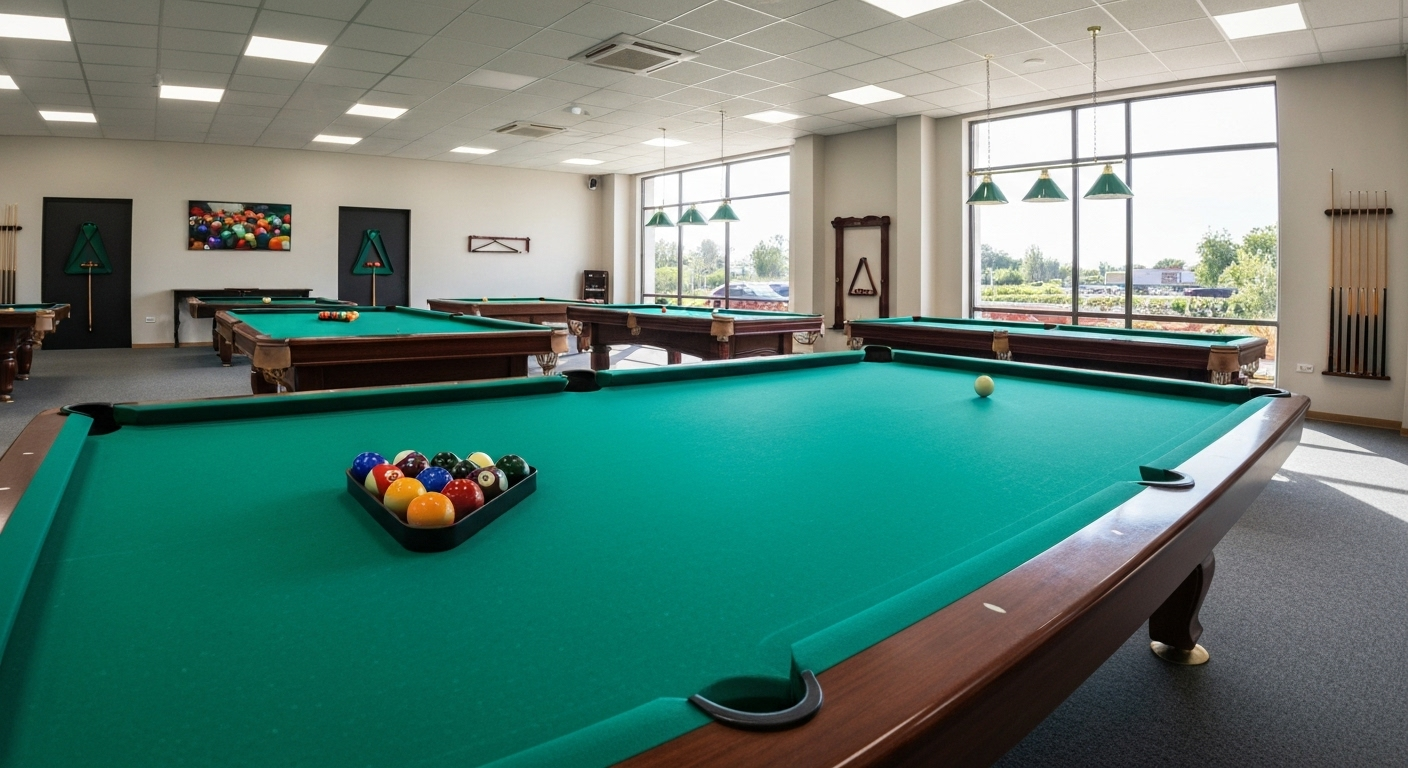 Charleston pool table showroom