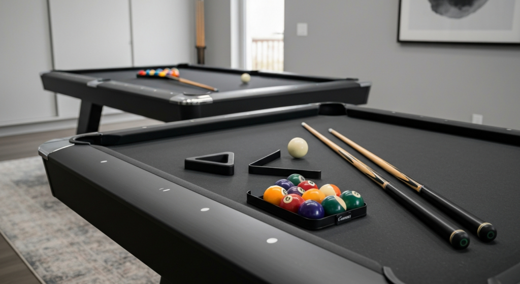 Essential pool table accessories set