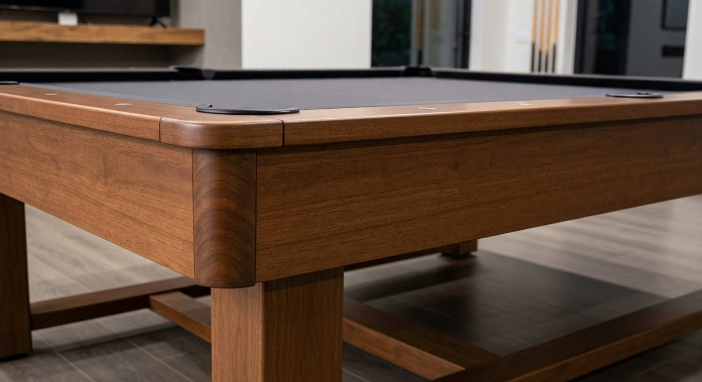 Close-up of luxury pool table